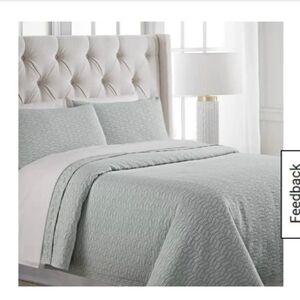 Modern Southern Home Twin Coverlet Cotton Set New